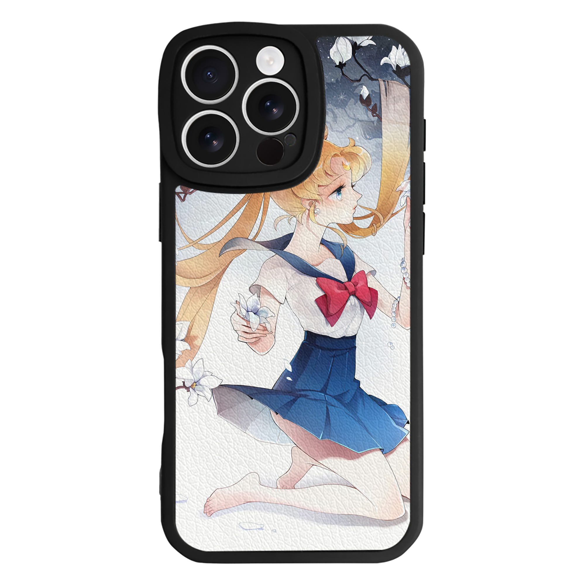 （画像用） 美少女戦士セーラームーン Sailor Moon 【iPhone 16シリーズ対応】シリコンスマホケース（レザー調） 材質：シリコン